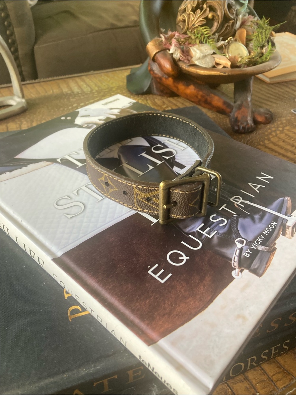 Vintage Louis Vuitton dog collar